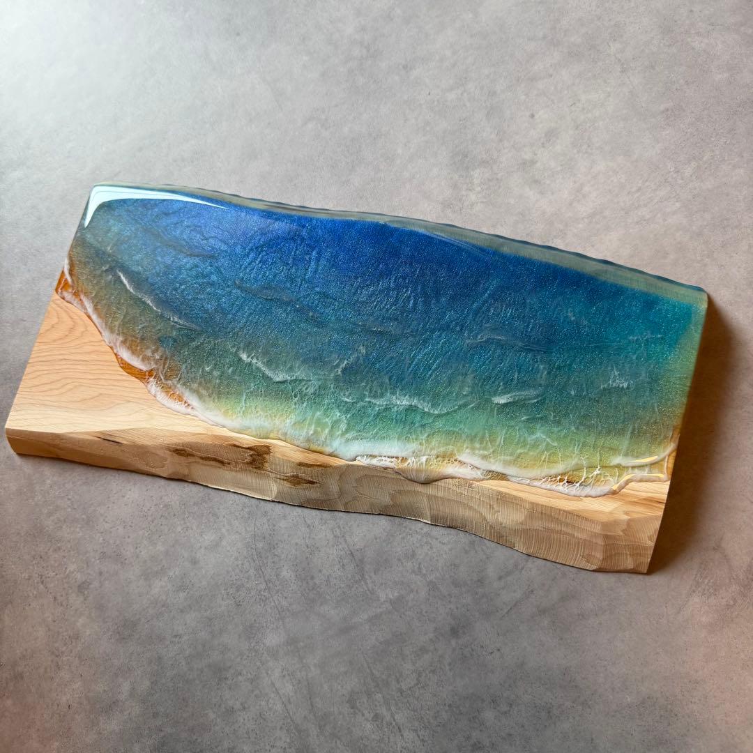 Sea Wood Collection - 波音の調べ【無垢 一枚板 耳付き】