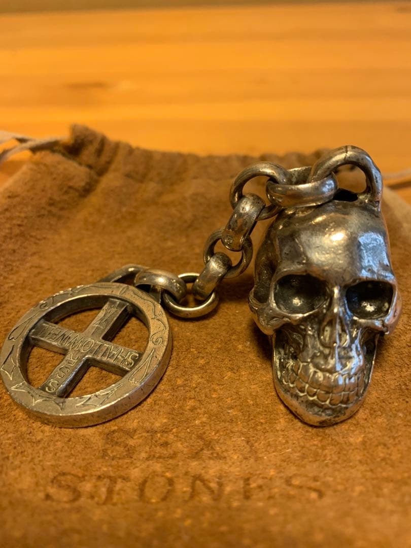 ば*️様 浅井健一　コルベットスカル キーホルダー　SEXY STONES ブラ