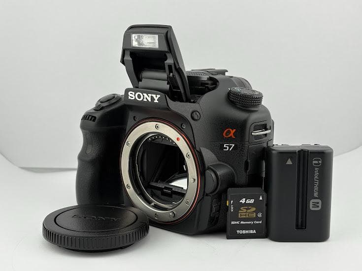 ★美品★ ソニーSONY α57 ボディ SLT-A57★バッテリー、SDHC★