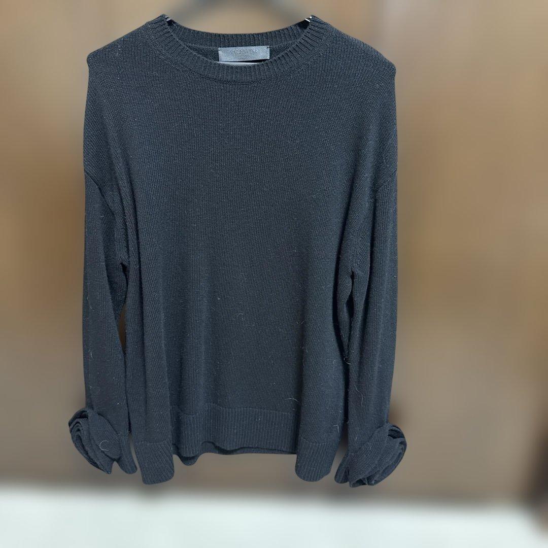 新品未使用 VALENTINO ブラック 長袖ニットセーター