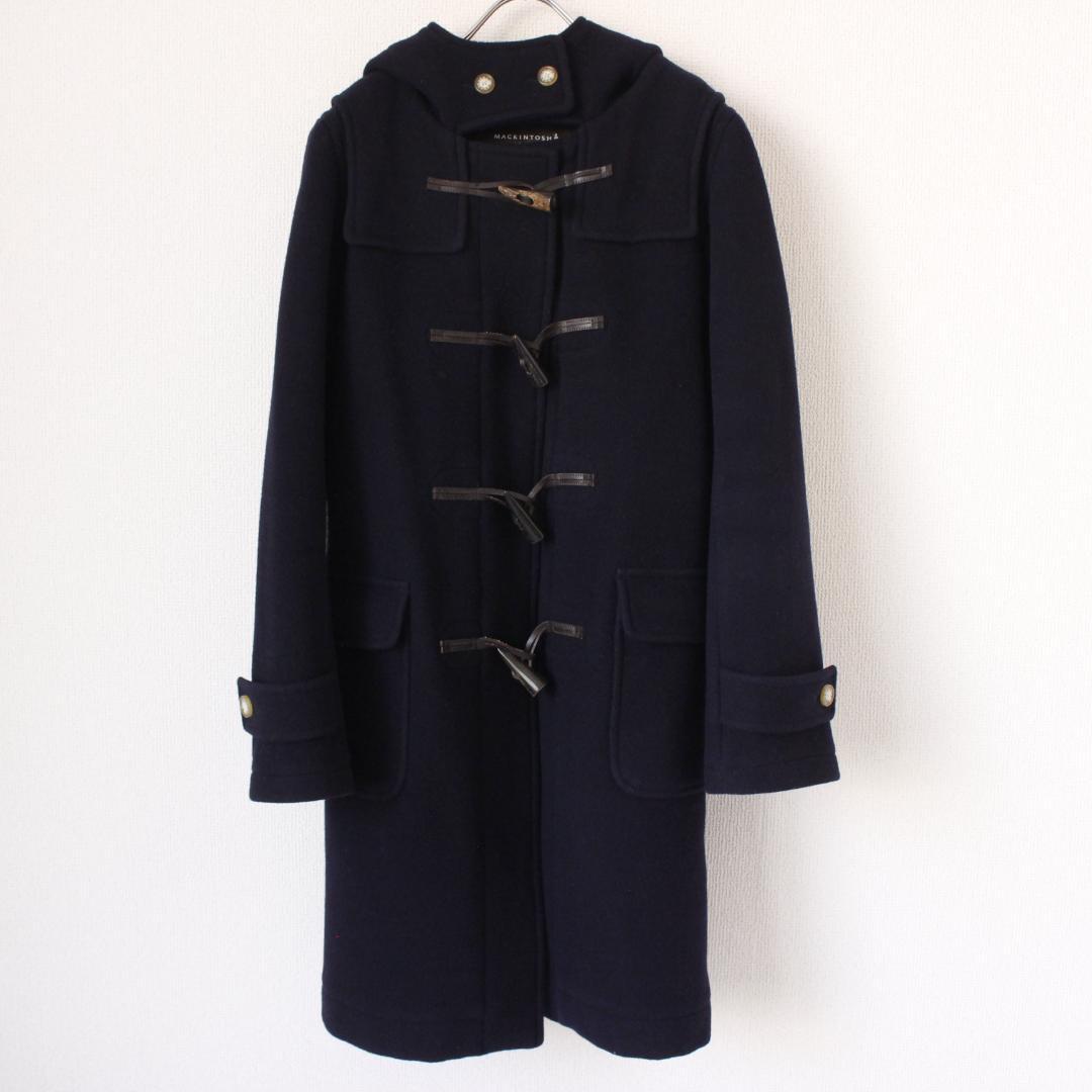 MACKINTOSH LONDON ダッフルコート L ネイビー フーディー