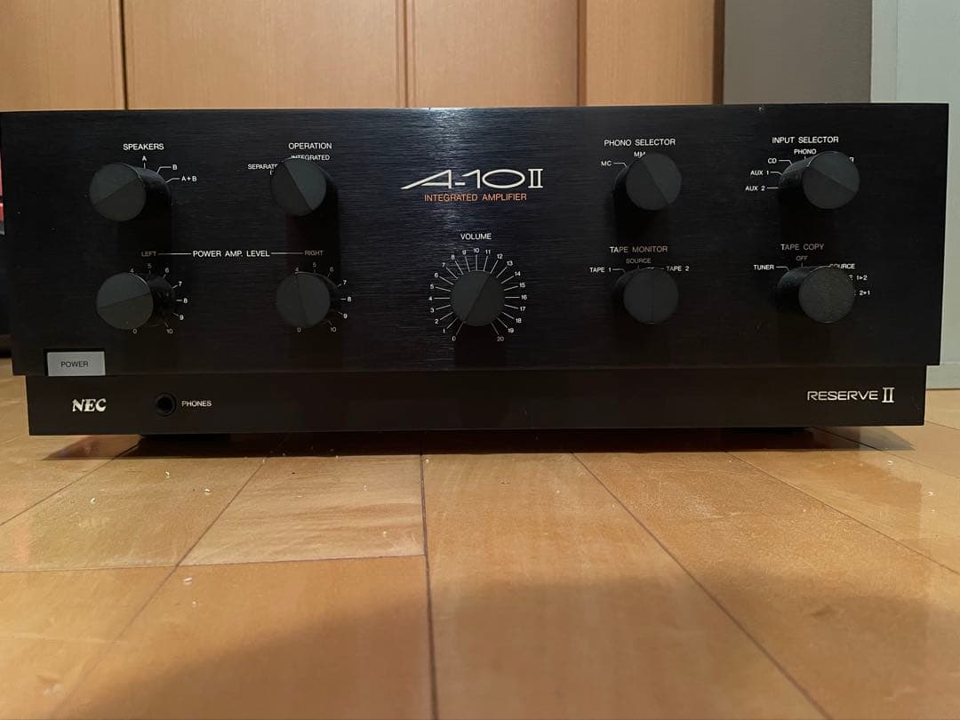 NEC A-10 II プリメインアンプ　送料込み　値下げしました