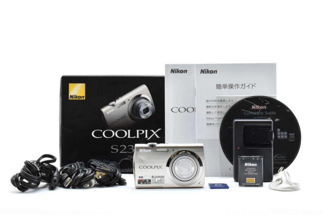 【美品・返品保証】ニコン　Nikon COOLPIX S230 シルバー