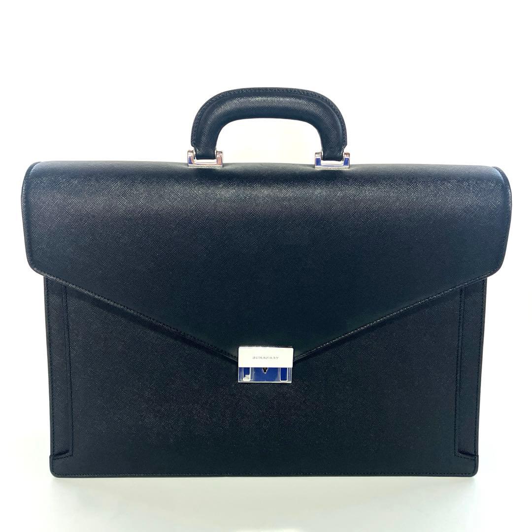 【極美品】Burberry バーバリー オールレザー ダレス ブリーフケース