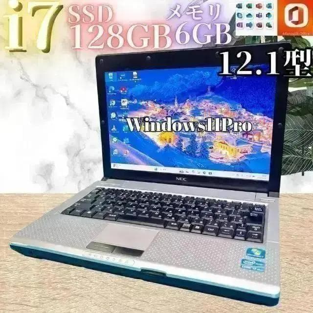 【在庫処分SALE‼】【Office付‼】★i7搭載◎12.1型/NECノート★