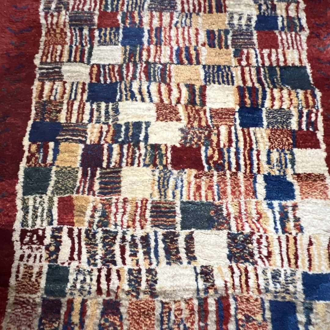 [絨毯]18:ZOLLANVARIゾランヴァリ ギャッベ 135×183cm 赤