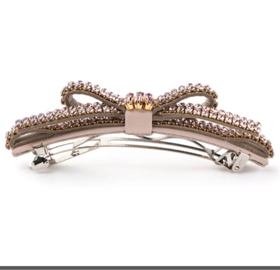 Complex Biz スワロフスキー　リボン　バレッタ