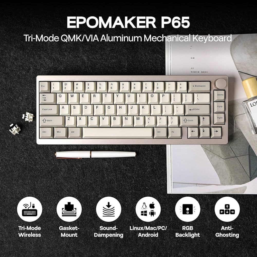 EPOMAKER P65 アルミニウム メカニカルキーボード