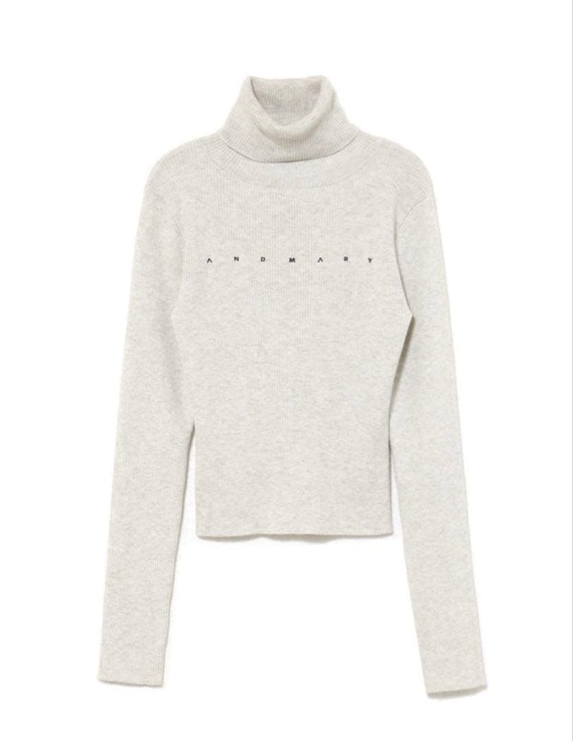 トップス andmary turtle knit tops