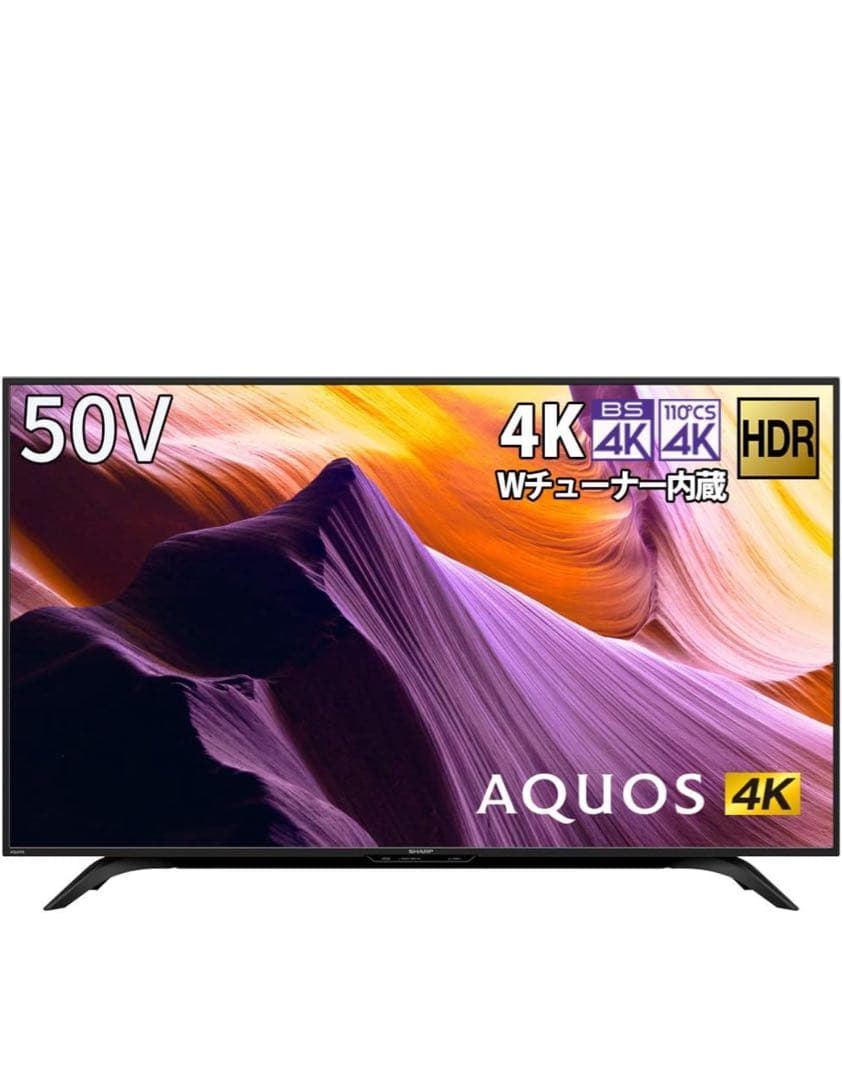 AQUOS 50V 4K液晶テレビ 4T-C50BH1 難あり