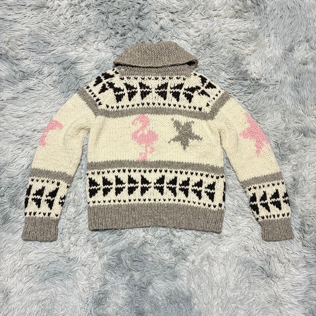 【美品】Ron Herman カウチンニット 星 フラミンゴ S