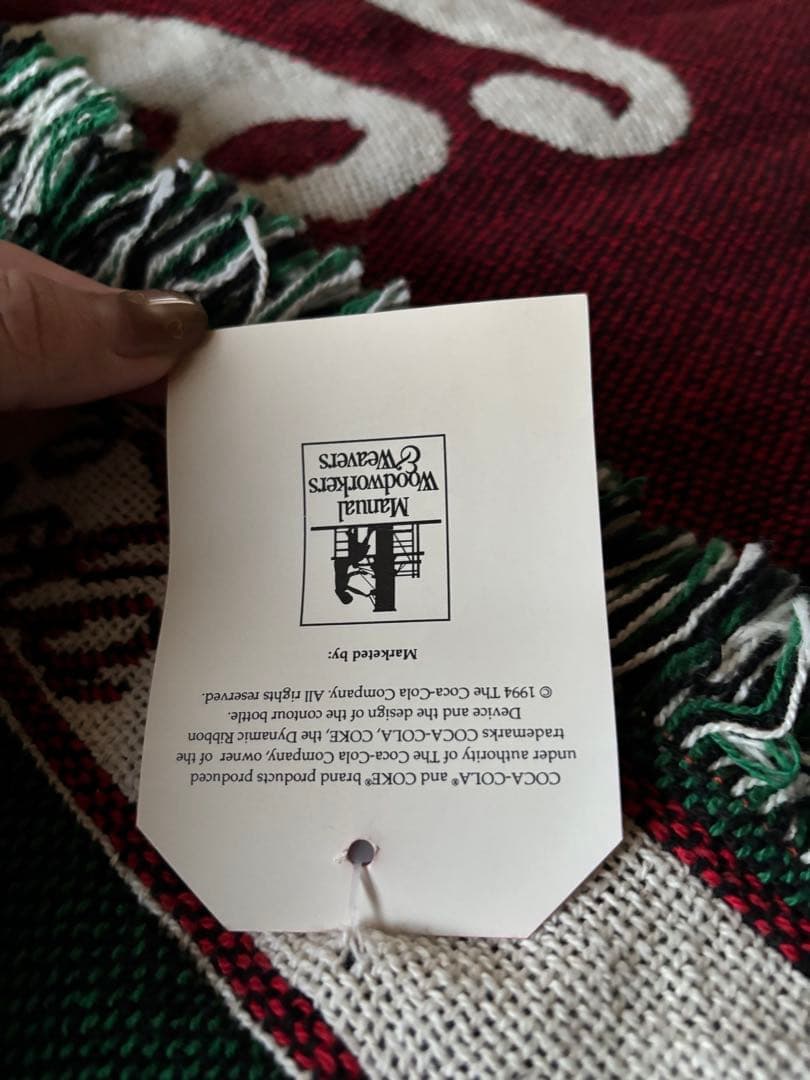 コカコーラ　ラグ　コットン100% 非売品　made in USA