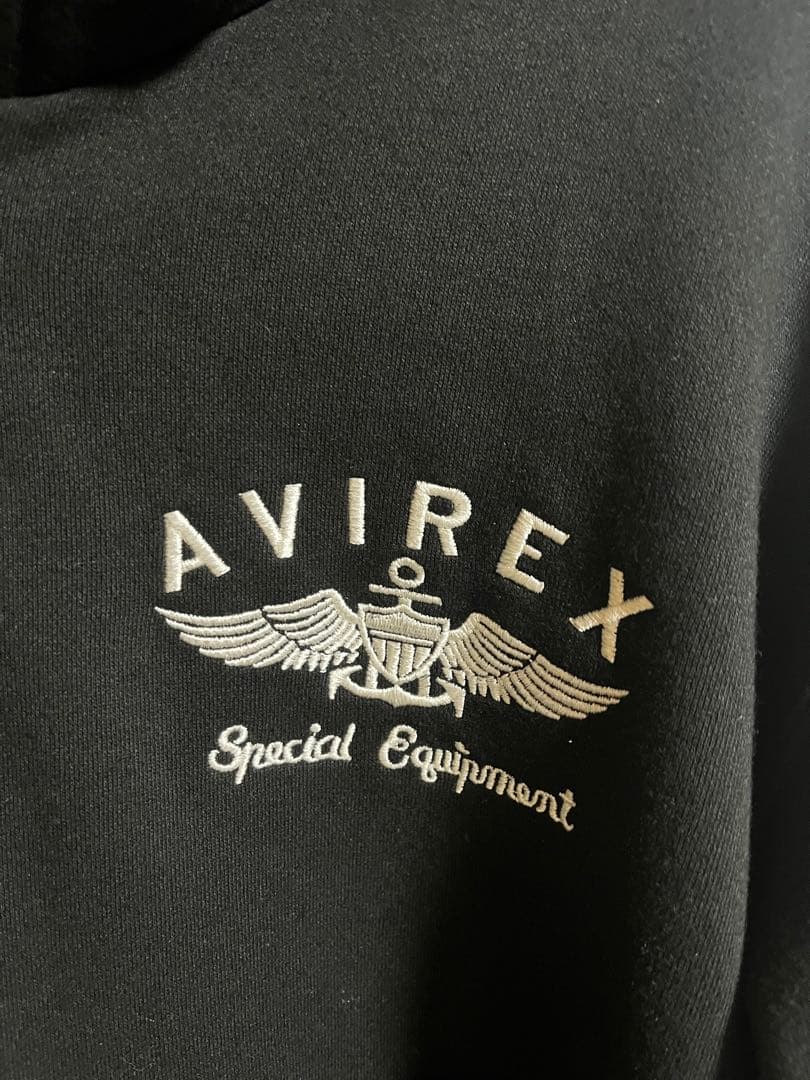 AVIREX アビレックス ブラック パーカー L