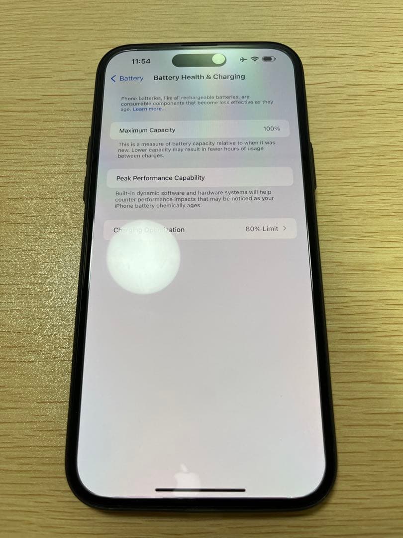 iPhone15Plus 128GB デモ機 ブラック 100% iOS17.0