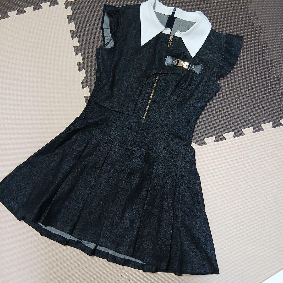 RANDY ランディ アシンメトリー　デニムワンピース　M