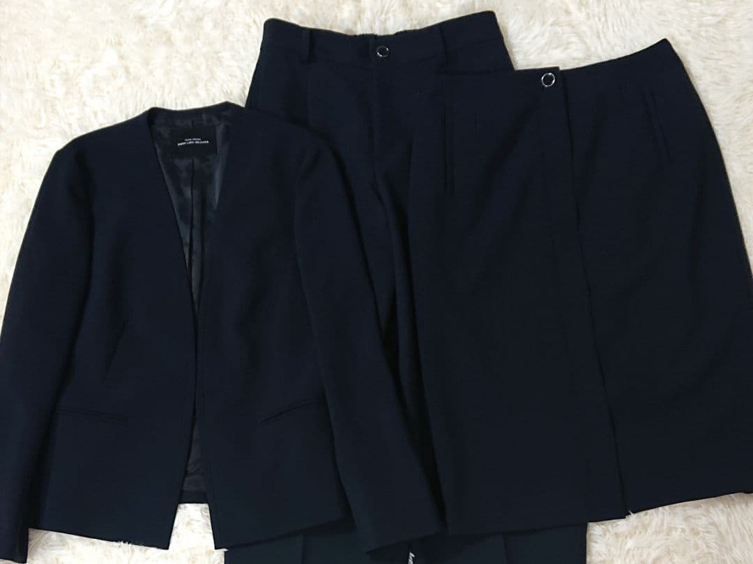 グリーンレーベルリラクシング　パンツスーツ　XL　ノーカラー 近年モデル 3点