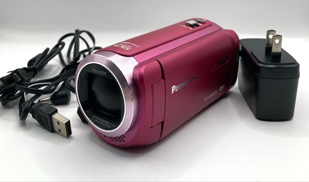 【動作確認済】Panasonic HC-W585M ピンク ビデオカメラ