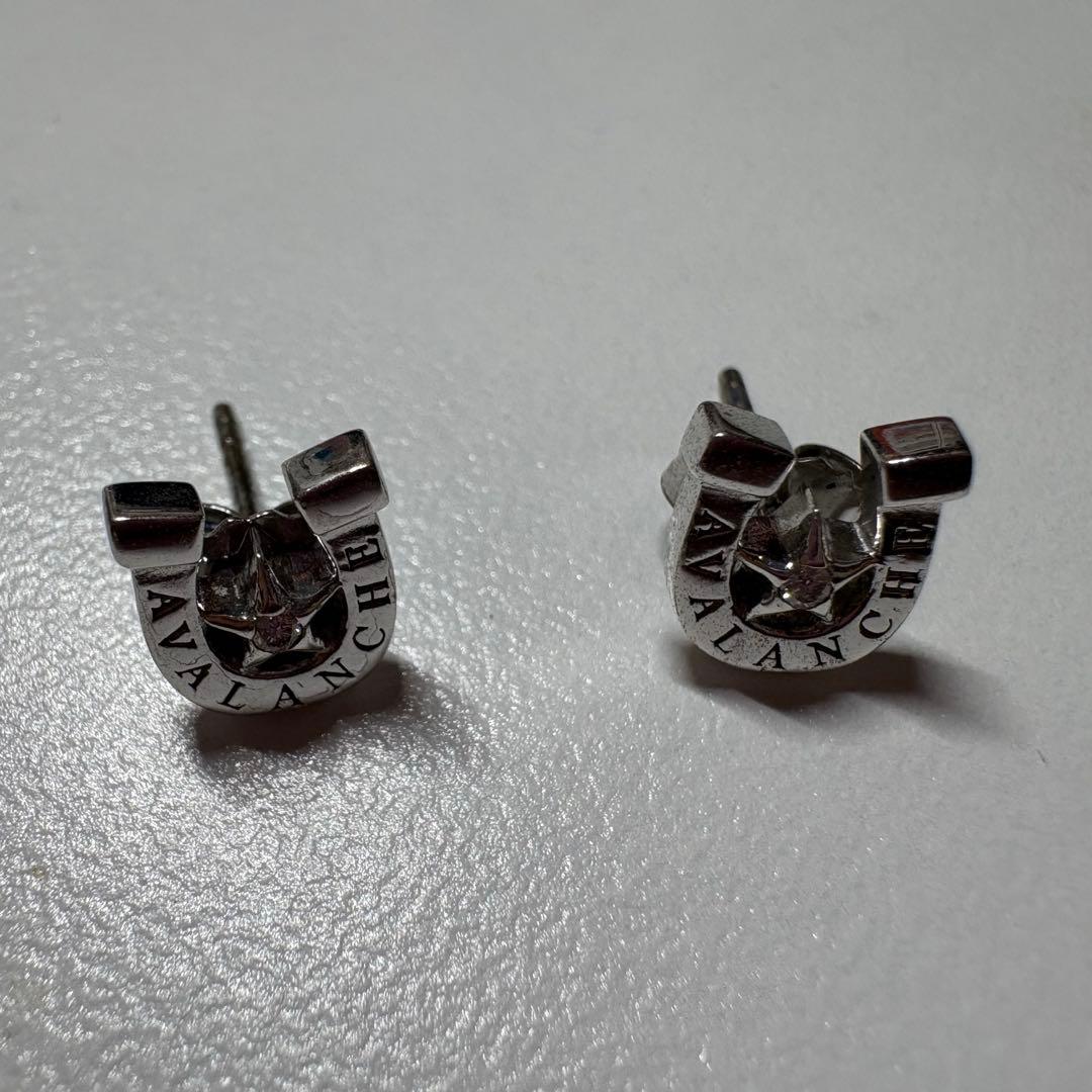 【未使用】AVALANCHE シルバーピアス(ホースシュー、馬蹄)