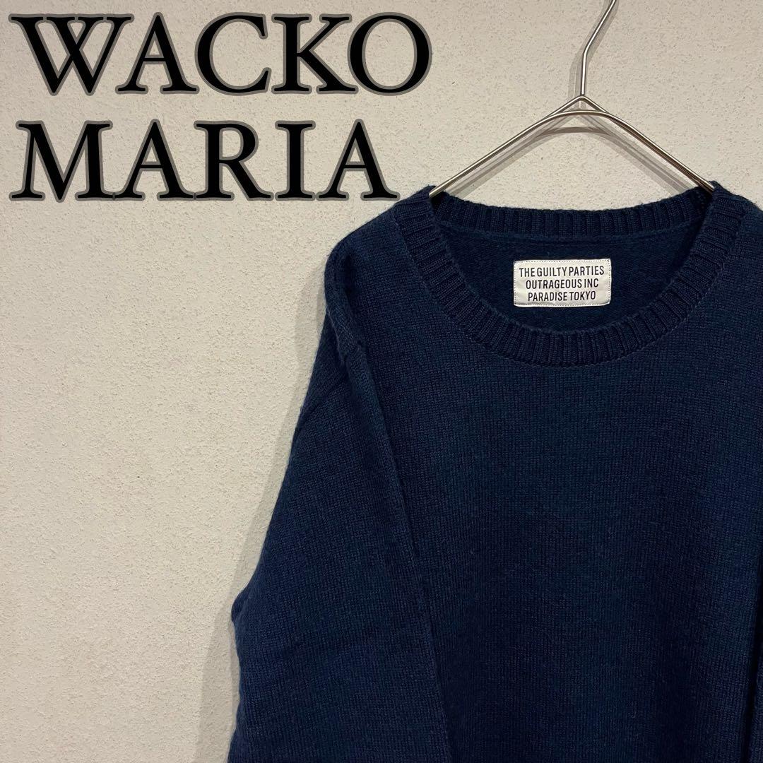 【美品】WACKO MARIA CLASSIC CREWNECK SWEATER