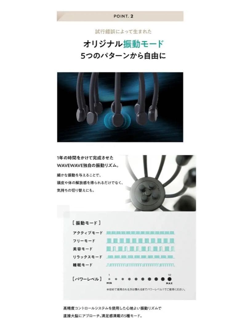 ボディ・フェイスケア WAVEWAVE Head Relax Monster SP+