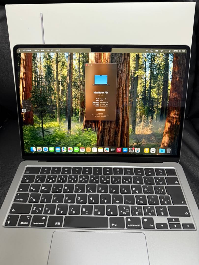 Apple MacBook Air M2 2022 スペースグレー
