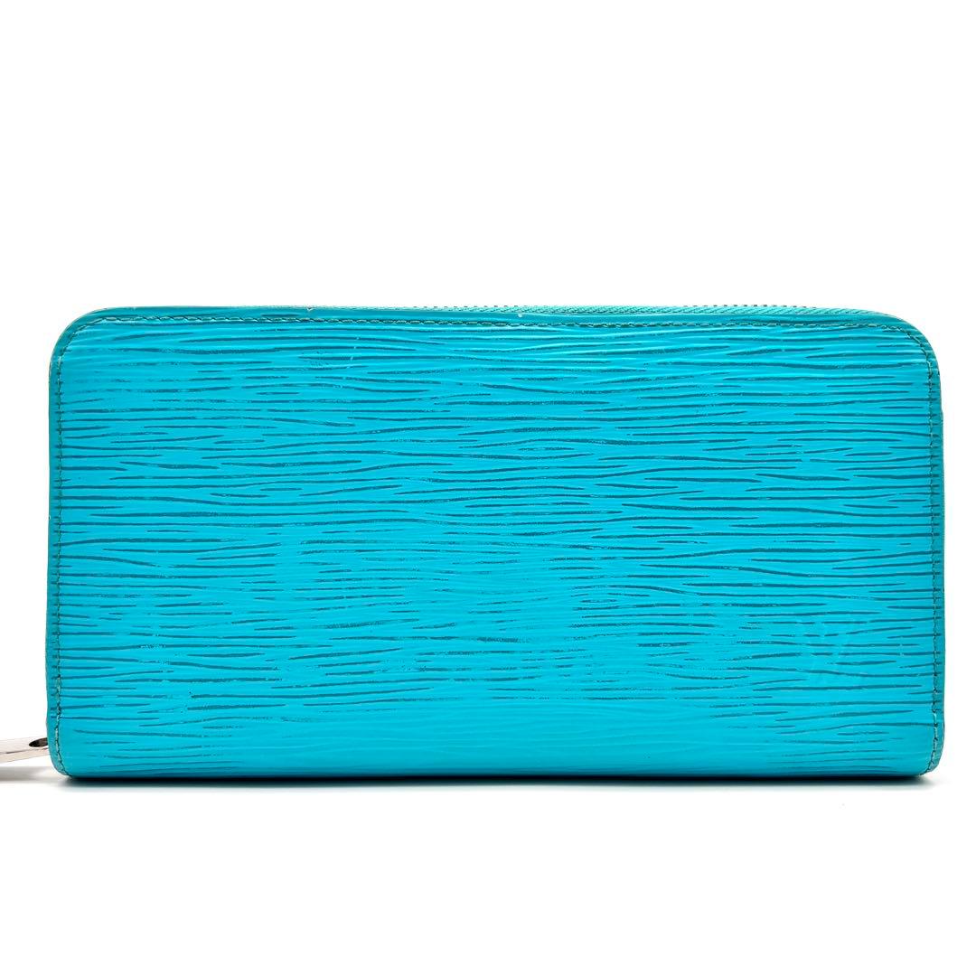 美品・RFIDモデル ルイヴィトン エピ ジッピーウォレット ターコイズブルー