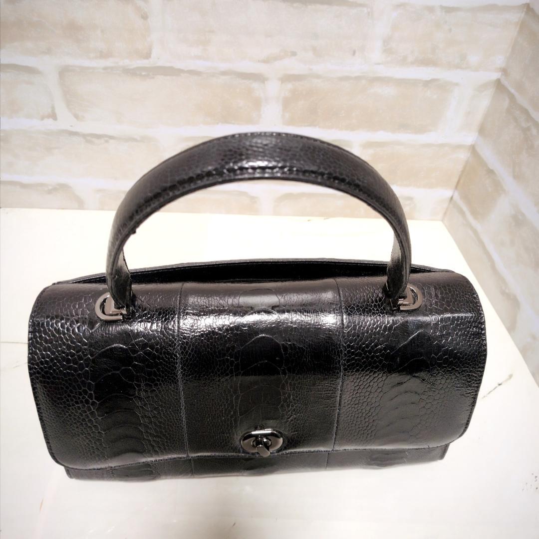 ★オーストレッグ 2WAY フォーマルバッグ/ハンドバッグ ブラック 美品 希少