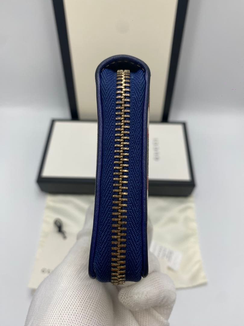 美品‼️ グッチ　GUCCI 財布　長財布　GGスプリーム　ラウンドファスナー