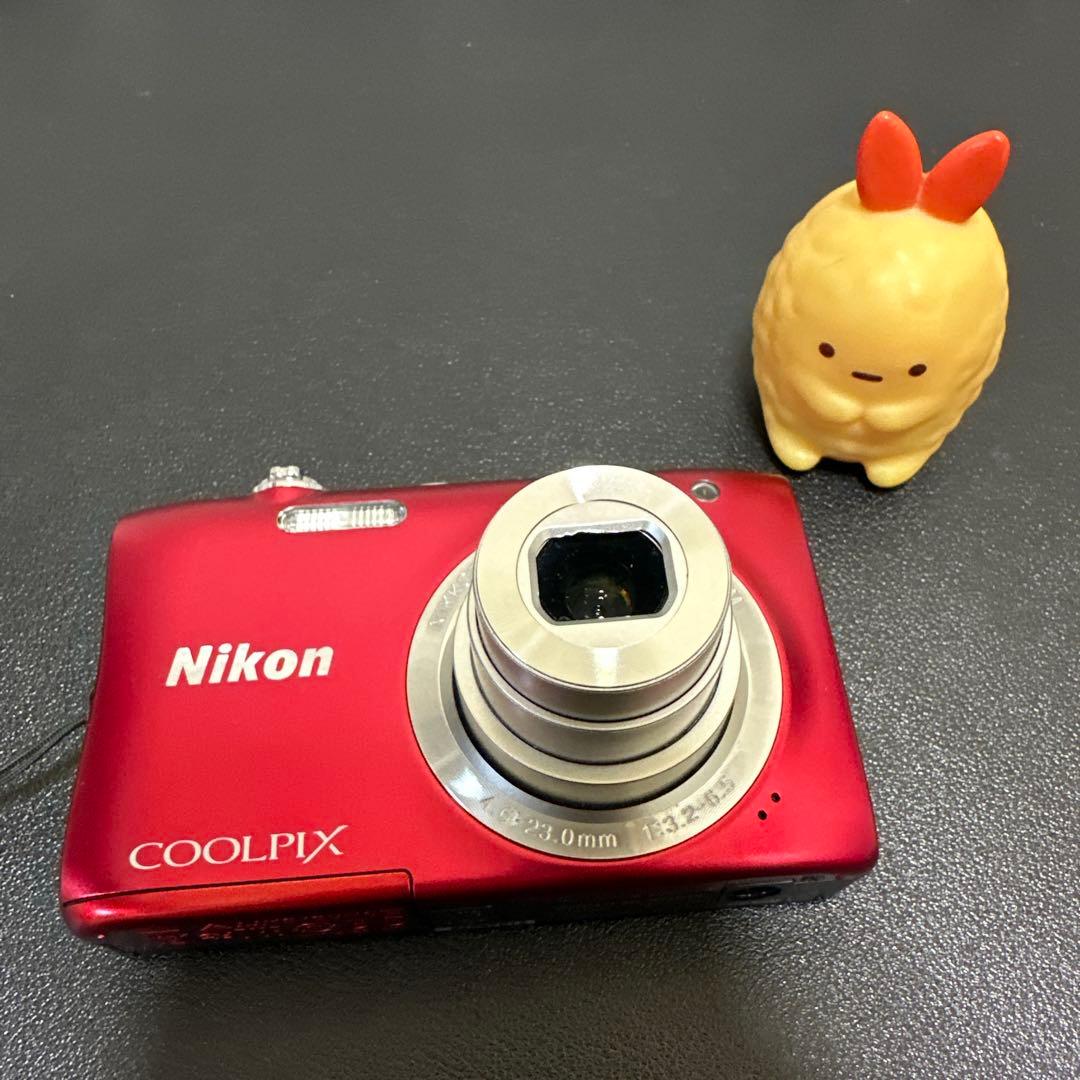 ニコン Nikon COOLPIX S2900 レッド　動作確認済　中古良品