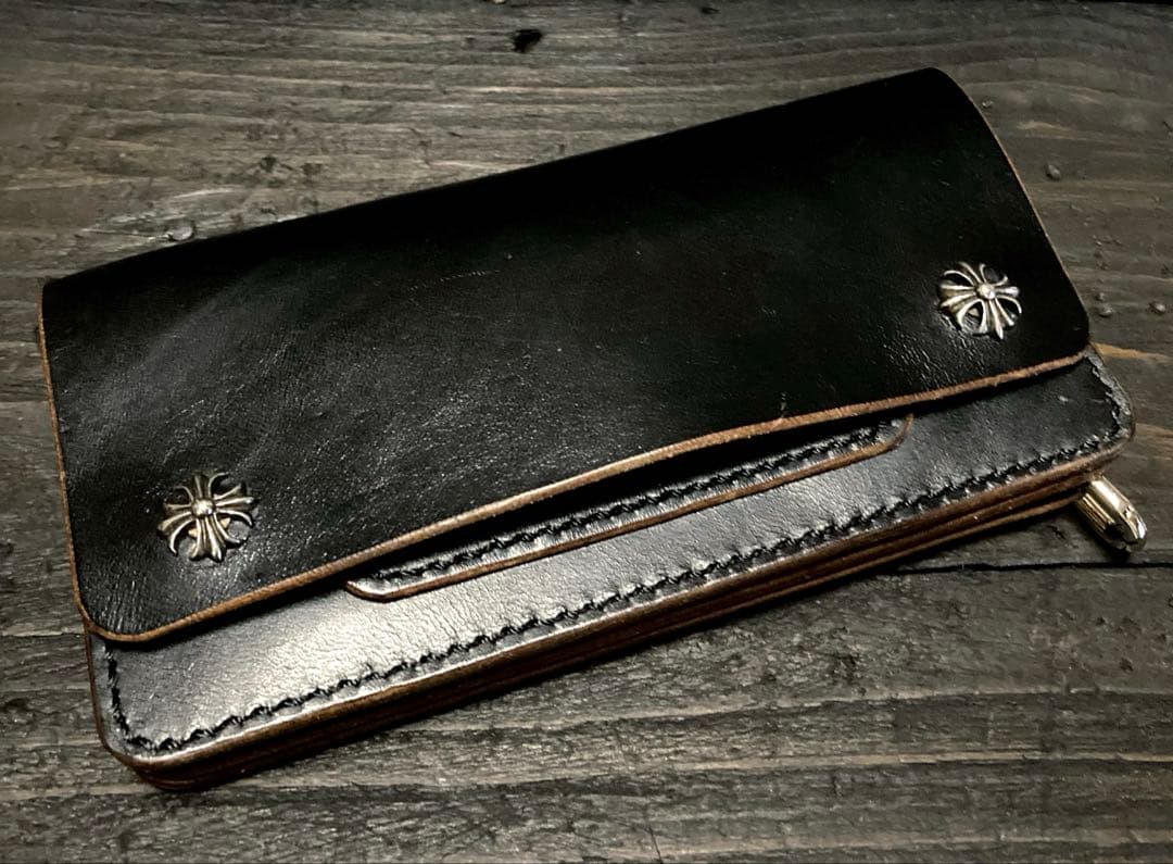 ホースバット　トラッカーウォレット　　 茶芯