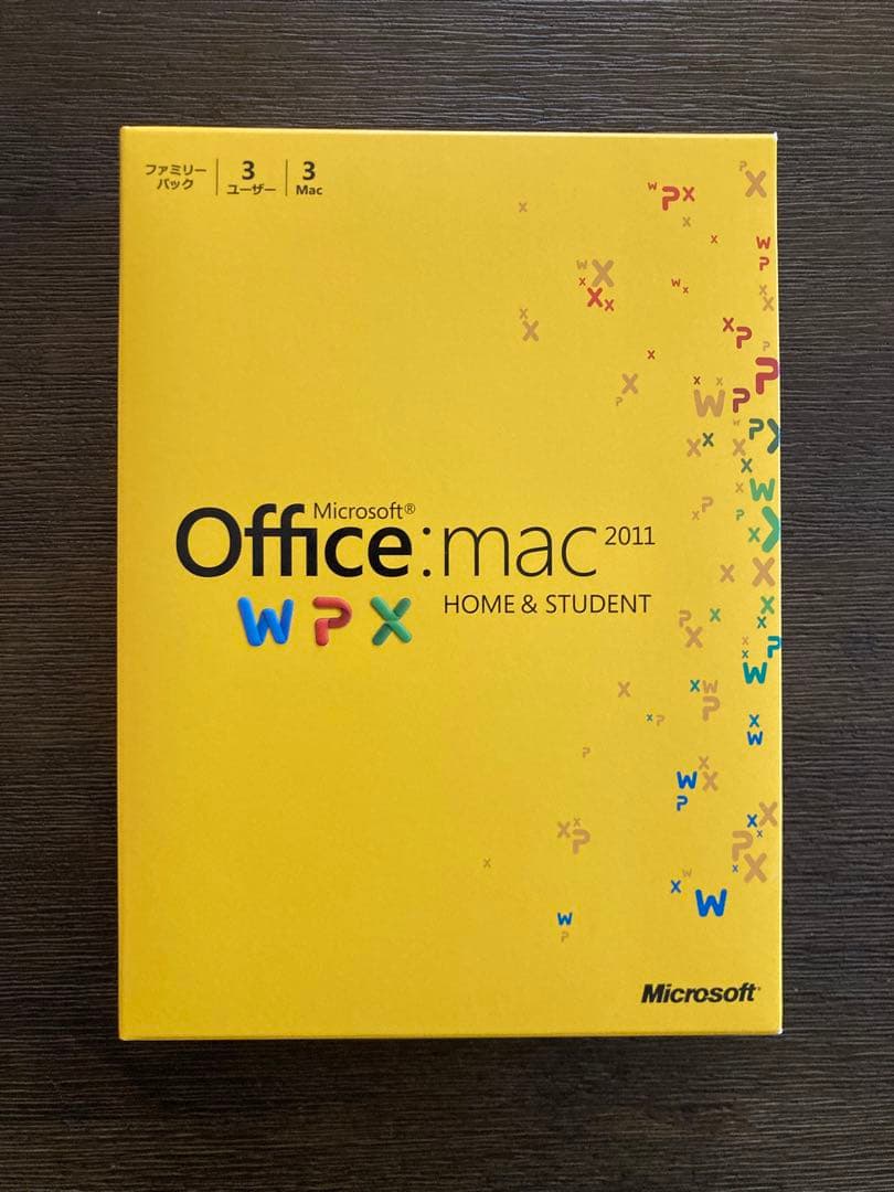 Microsoft Office For mac 2011 ファミリーパック