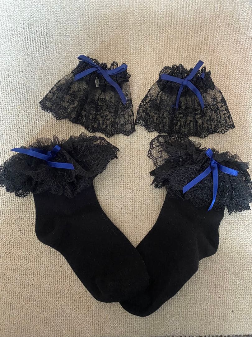 Moi-meme-Moitie クルーソックス お袖留め