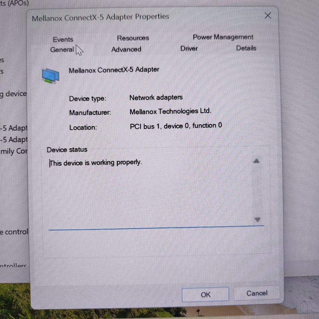 Mellanox ConnectX-5 CX542B + OCP→PCIE変換