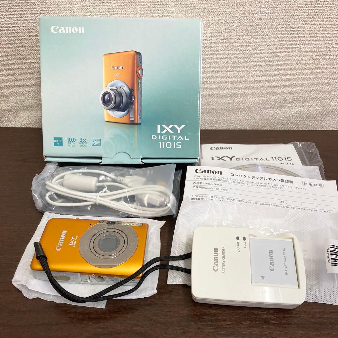 Canon IXY DIGITAL 110 IS コンパクトデジカメ オレンジ