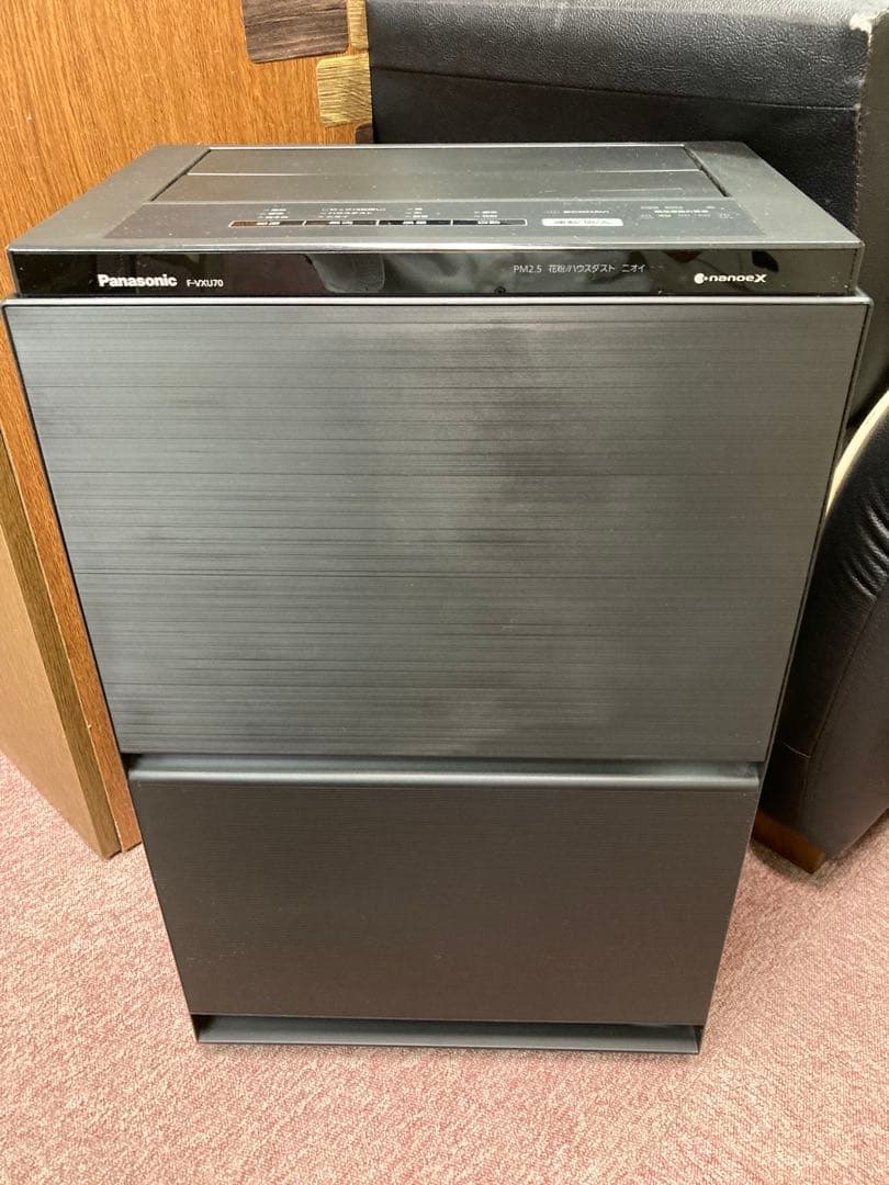 美品 Panasonic ナノイーX搭載 加湿空気清浄機 F‐VXU70 21年