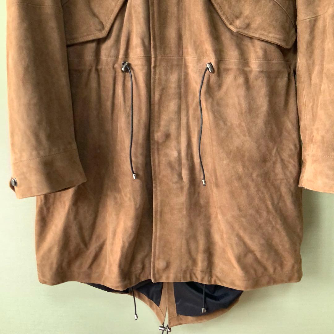 EMMETI エンメティ スエードモッズコート 44 ブラウン イタリア製