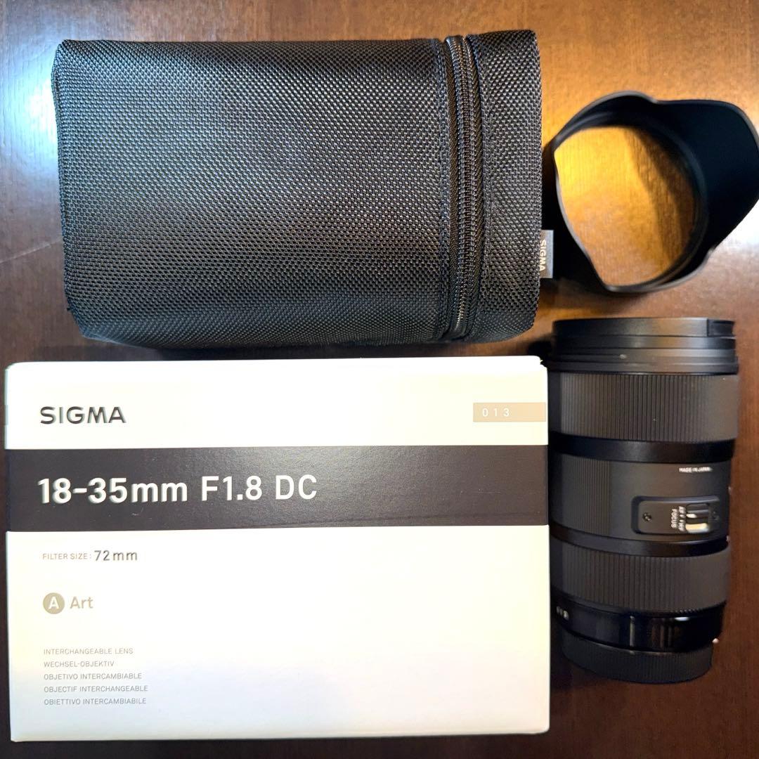 シグマ18-35mm F1.8 DC HSM Canon EF-Sマウント　美品