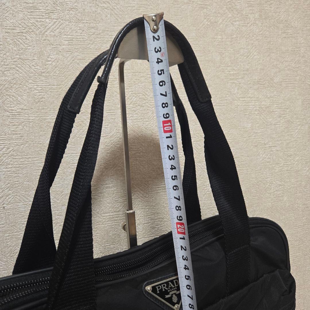 プラダ ブリーフケース ショルダー 三角ロゴ ナイロン ブラック