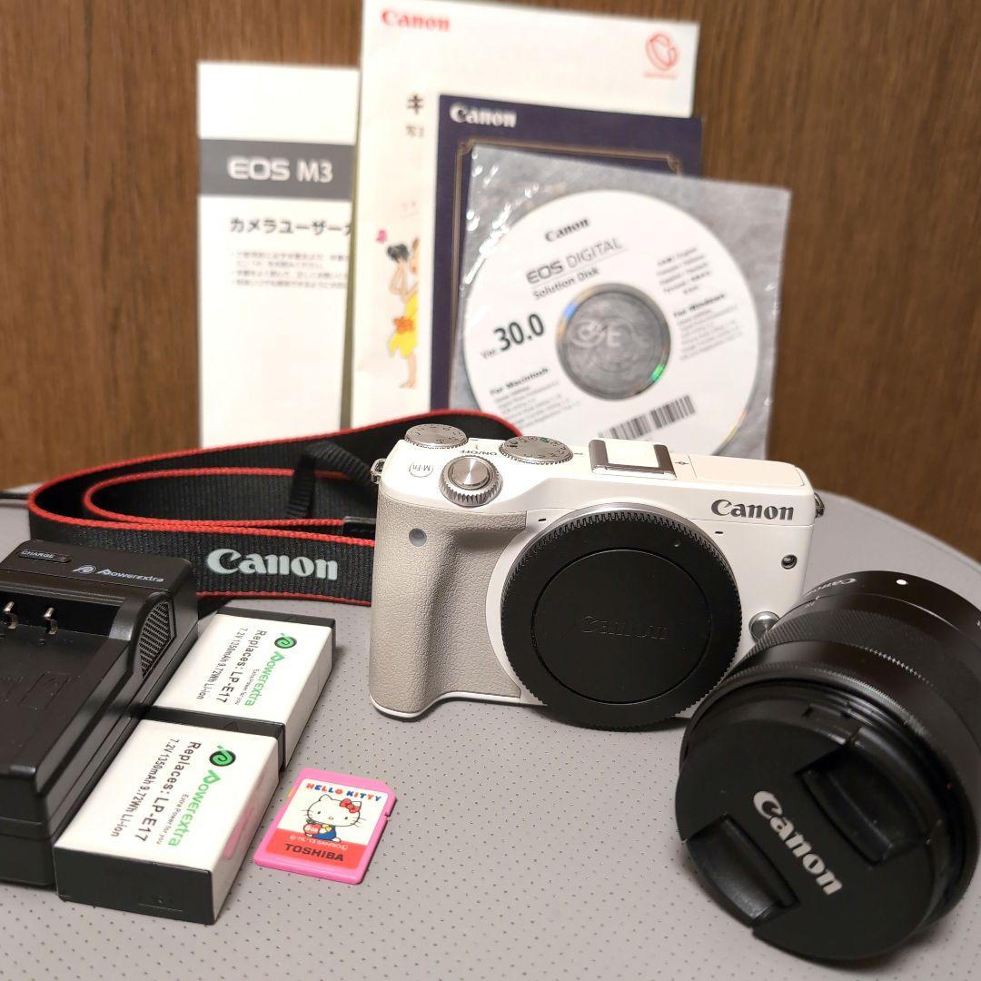 Canon EOS M3 ホワイト ミラーレス 一眼カメラ