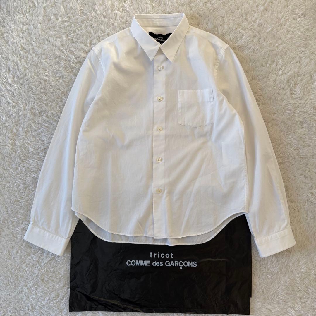 tricot COMME des GARCONS コットンシャツ　白　S