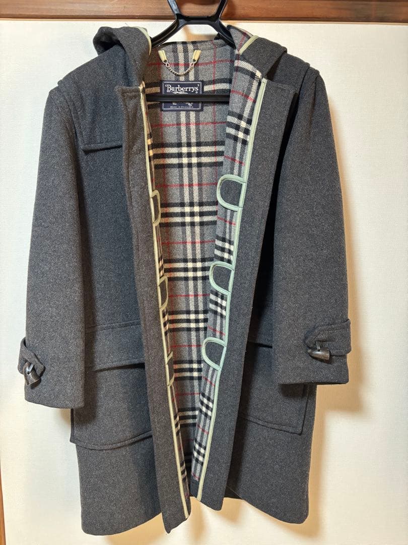 90s Burberry グレー ダッフルコート