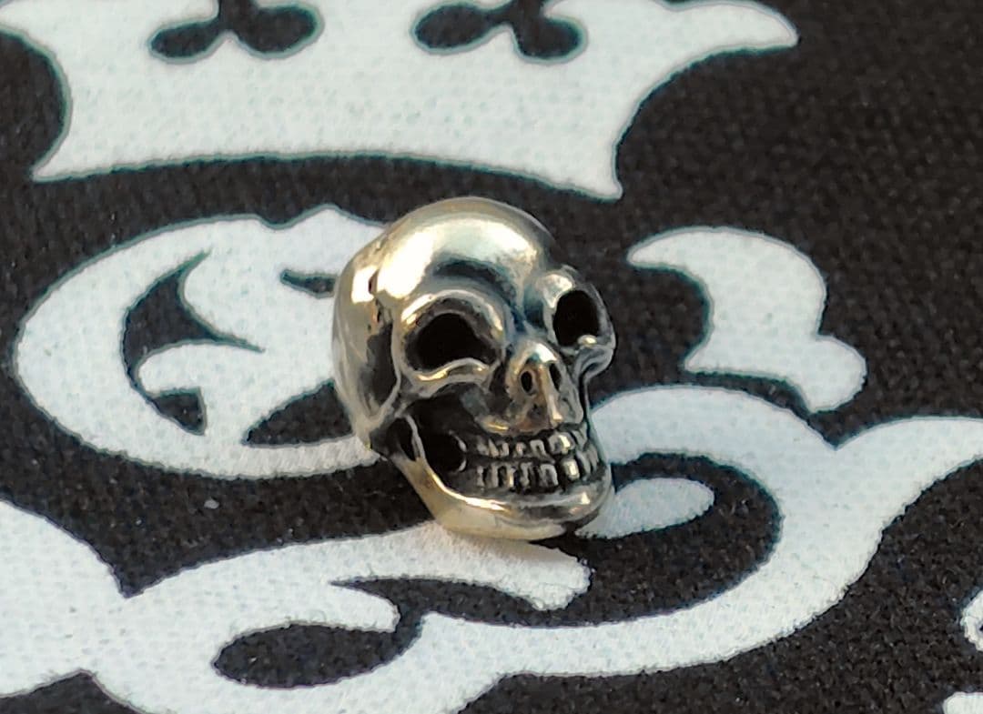 美品 2つ有 GABORATORY ガボール スカル ビーズ