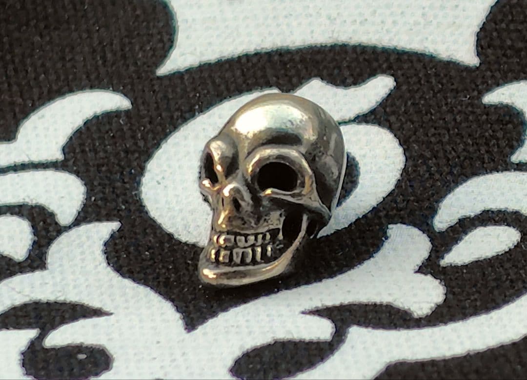 美品 2つ有 GABORATORY ガボール スカル ビーズ