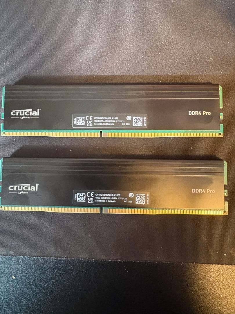 crucial DDR4 pro メモリ 16GB 2個(32GB)