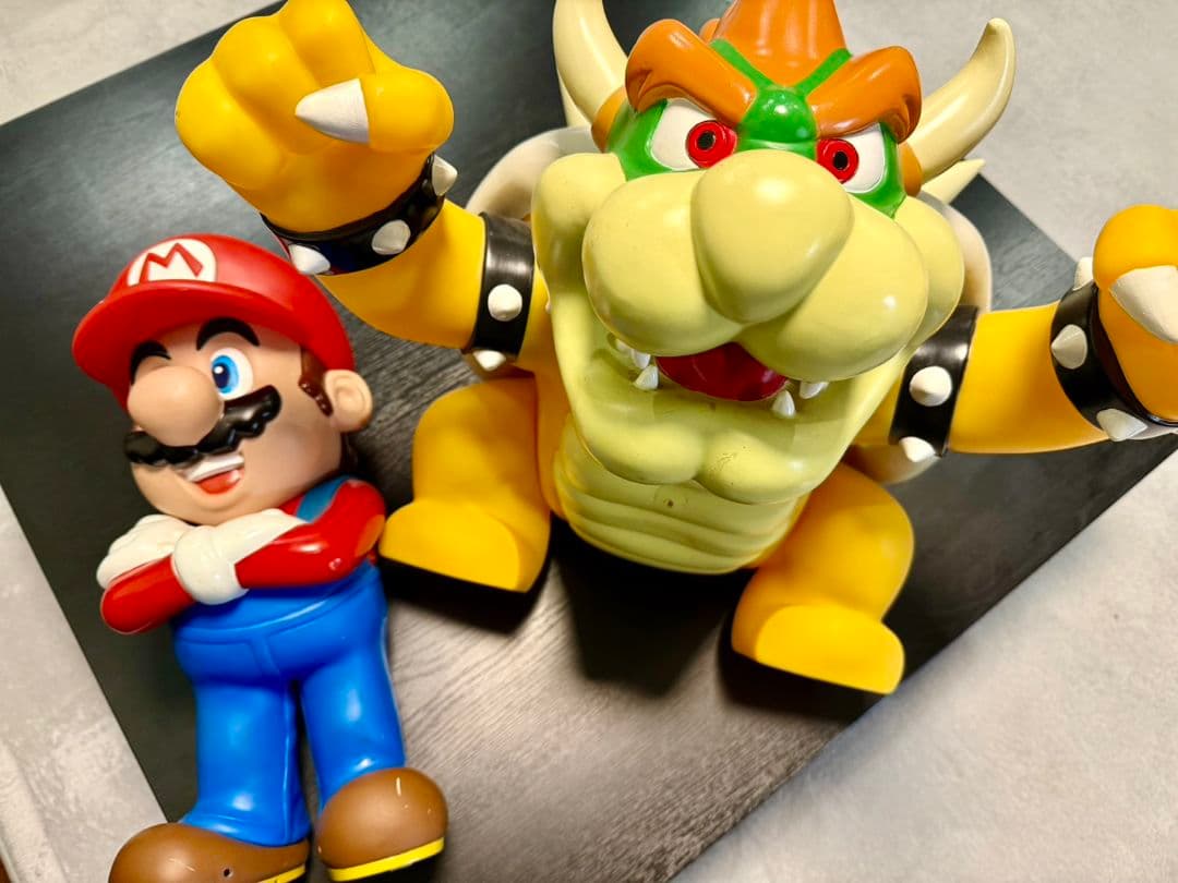 【非売品】マリオパーティ 筐体用ディスプレイ マリオ クッパ 2体セット