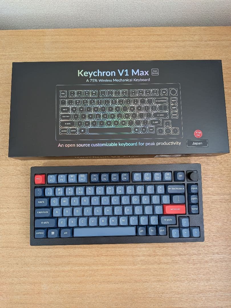 Keychron V1 Max バナナ軸 US配列 キークロン