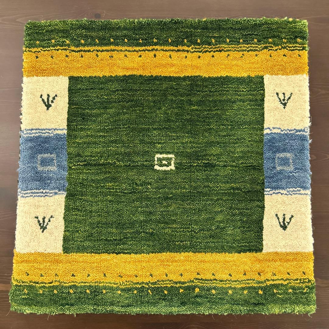 新品☆インドギャべ チェアマット 座布団 40×40cm 4枚組 ミニギャベ