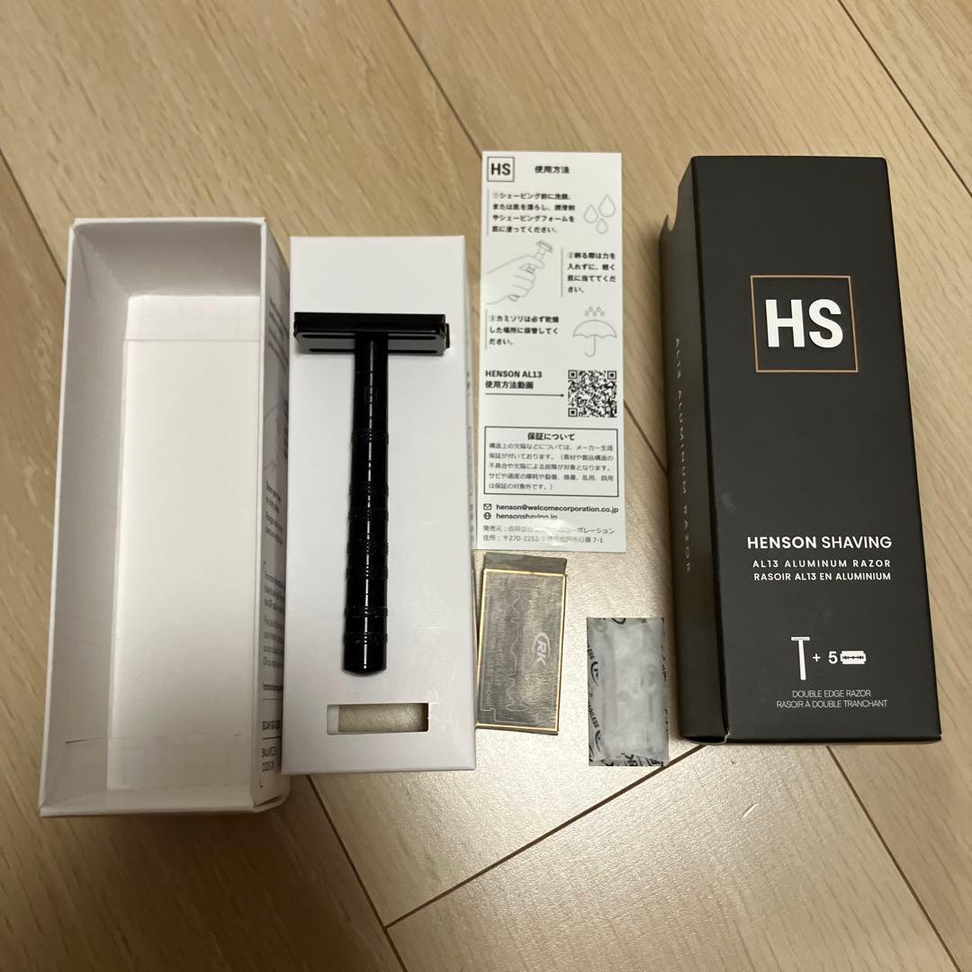 HENSON SHAVING T5 メンズ剃刀 ブラック