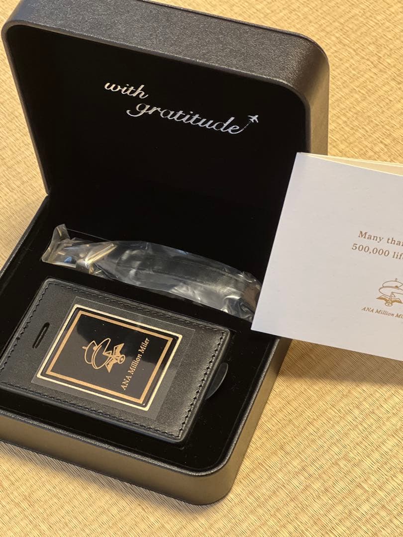 ANAミリオンマイラー タグ 50万マイル　ネームタグ