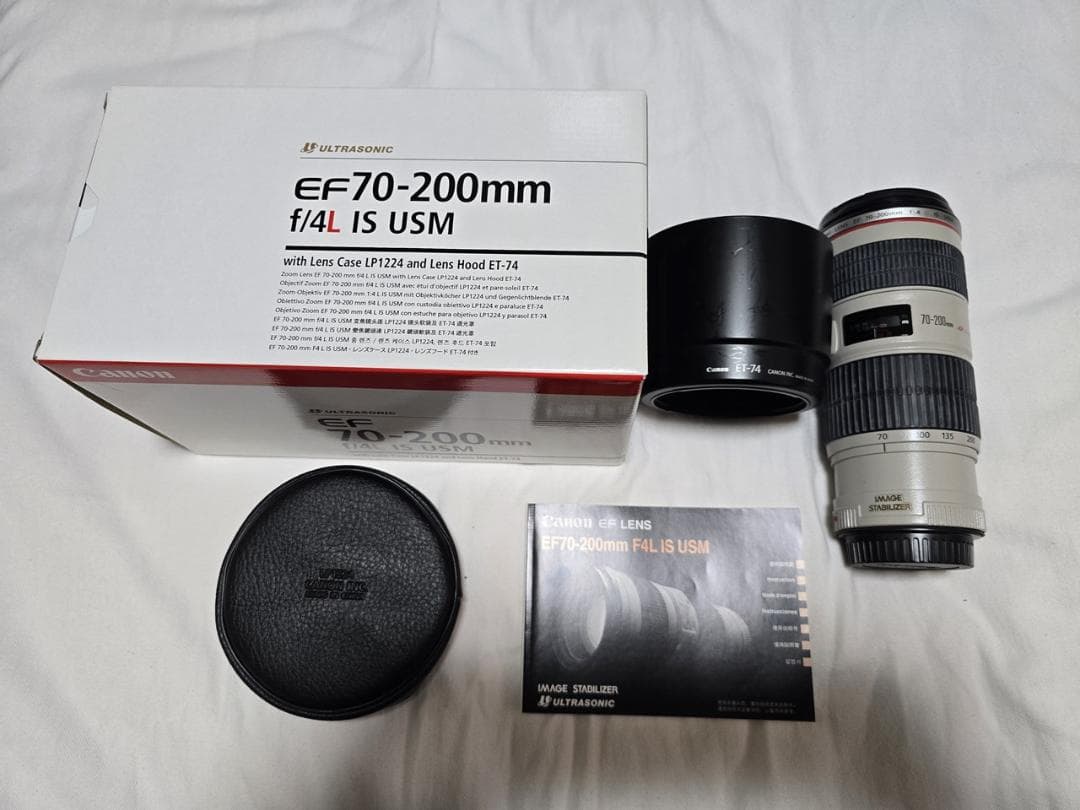 【中古】CANON EF 70-200mm f/4L IS USM 中望遠レンズ